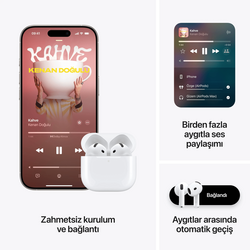 Apple AirPods 4. Nesil (Apple Türkiye Garantili) - Thumbnail