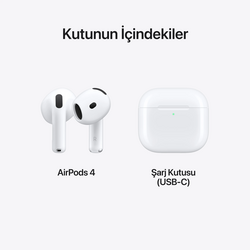 Apple AirPods 4. Nesil (Apple Türkiye Garantili) - Thumbnail