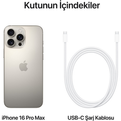 Apple iPhone 16 Pro Max 256 GB Natural Titanyum (Apple Türkiye Garantili) - Thumbnail