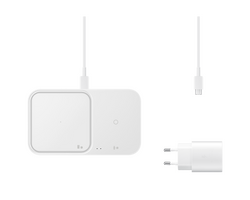 Samsung EP-P5400T Kablosuz Hızlı Şarj Cihazı İkili (15W) Beyaz (Samsung Türkiye Garantili) - Thumbnail