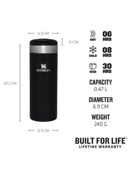 Stanley The AeroLight Transit Termos Bardak 0.47 lt Siyah - Thumbnail